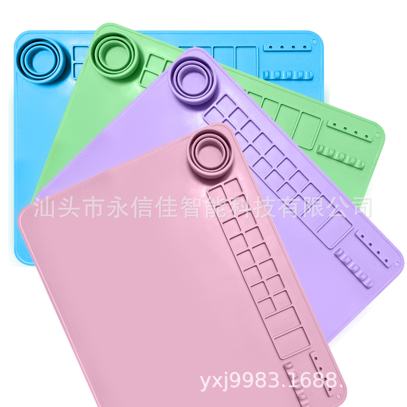 Painting graffiti palette children's exercise pen pad handmade erasable drawing silicone large magic early education