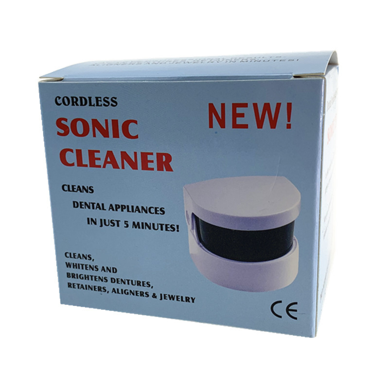 Mini Jewelry Cleaner Vibration Jewelry Denture Cleaning Box Jewelry Cleaner