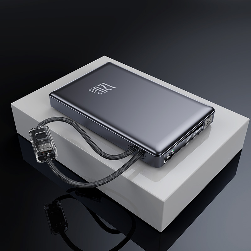 3C Power Bank 120W Fast Charging Outdoor Cable 1/20000mAh Ultra-Thin Portable Mobile Power Supply