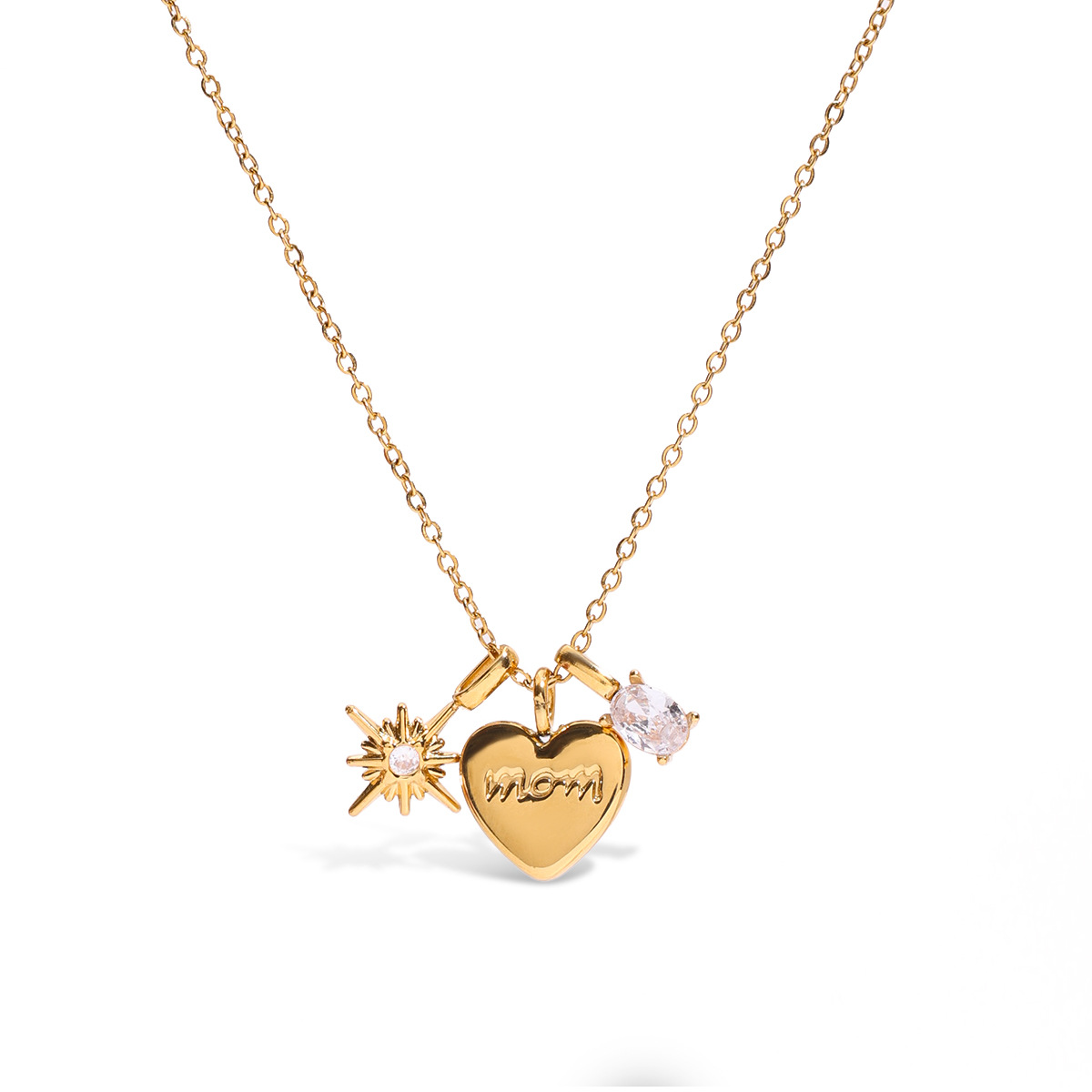 Jieding titanium steel niche necklace accessories women zircon pendant stainless steel accessories