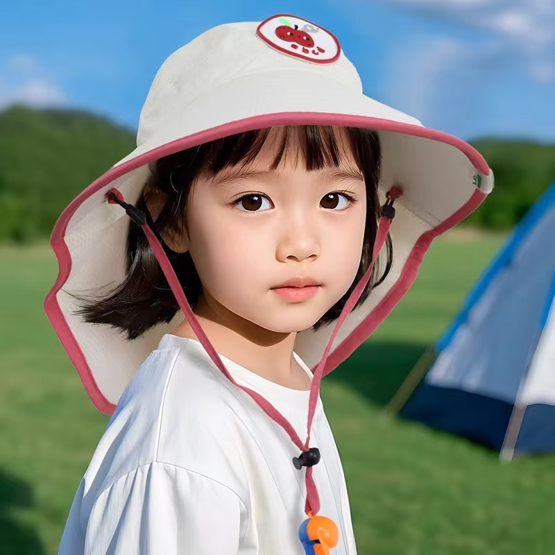 Children's Sun Hat, Summer, Boys, UV Protection, Wide Brim, Neck Protection, Hollow Top, Cape Hat, Girls, Sun Hat