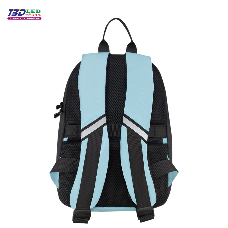 LED advertising backpack with LED display screen, outdoor double-shoulder travel LED color screen backpack