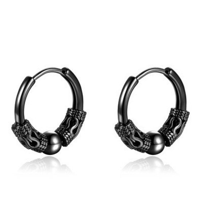 Earrings for men, men's earrings simple circle ear buckle season