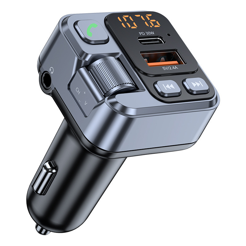 Selected Car MP3 Player FM Transmitter PD30W Fast Charge +2.4A Car Bluetooth Hands-free AUX Player