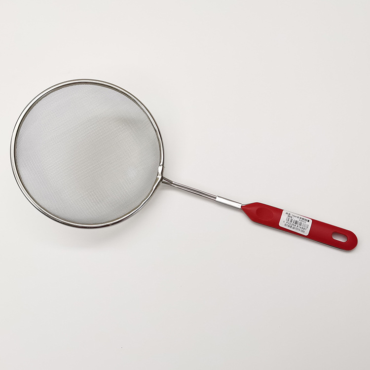 Stainless Steel Long Handle Mesh Skimmer Filter Spoon Slag Removal Oil Grid Mesh Skimmer Oil Strainer Kitchen Small Tool Noodle Strainer