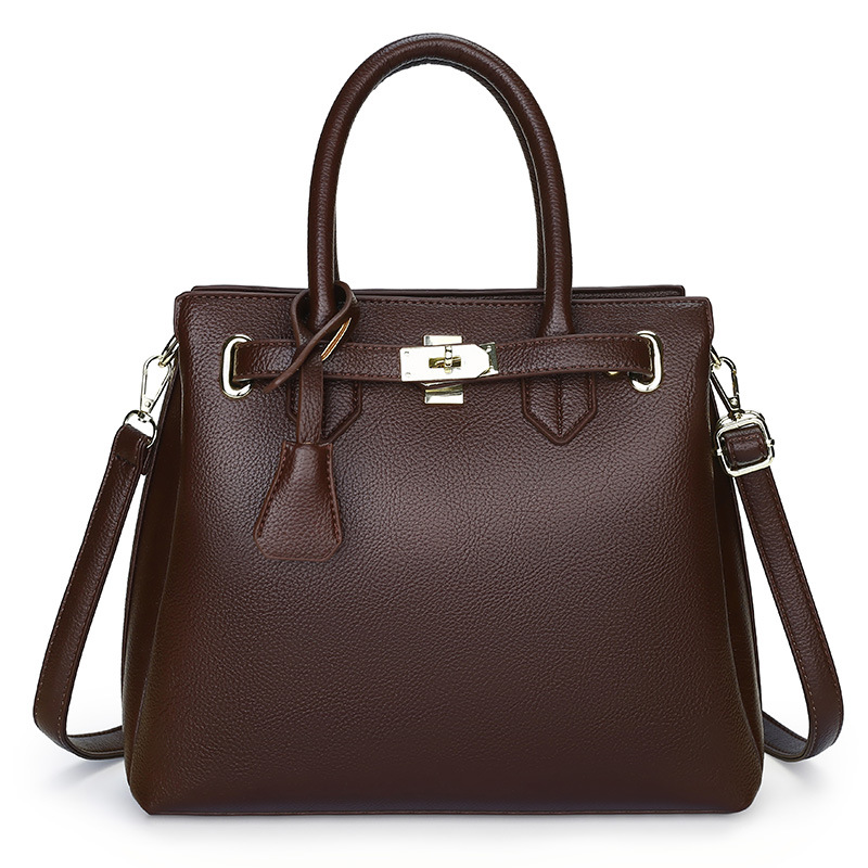 2025 Autumn New Simple Large Capacity Textured Handbag Multi-compartment Women's Commuter Shoulder Crossbody Bag Bags