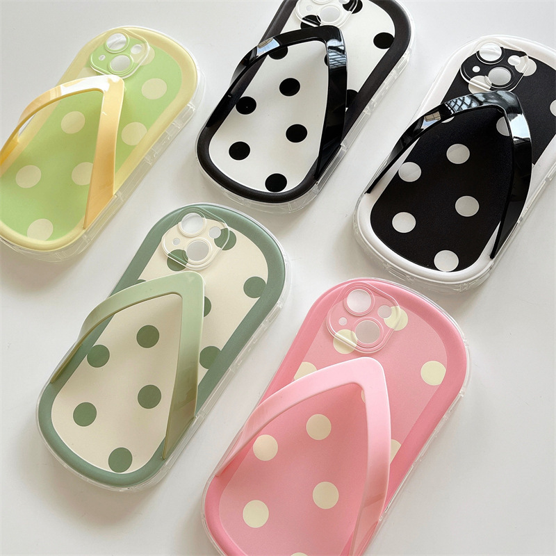 Flip-flop phone case compatible Apple 15 PRO phone case slippers iPhone 12 pro 15 silicone soft case