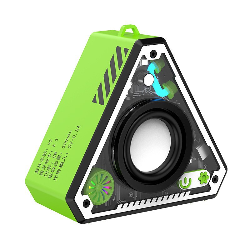 v2 wireless Bluetooth small speaker outdoor audio dual-machine interconnection card voice broadcast mini smart speaker