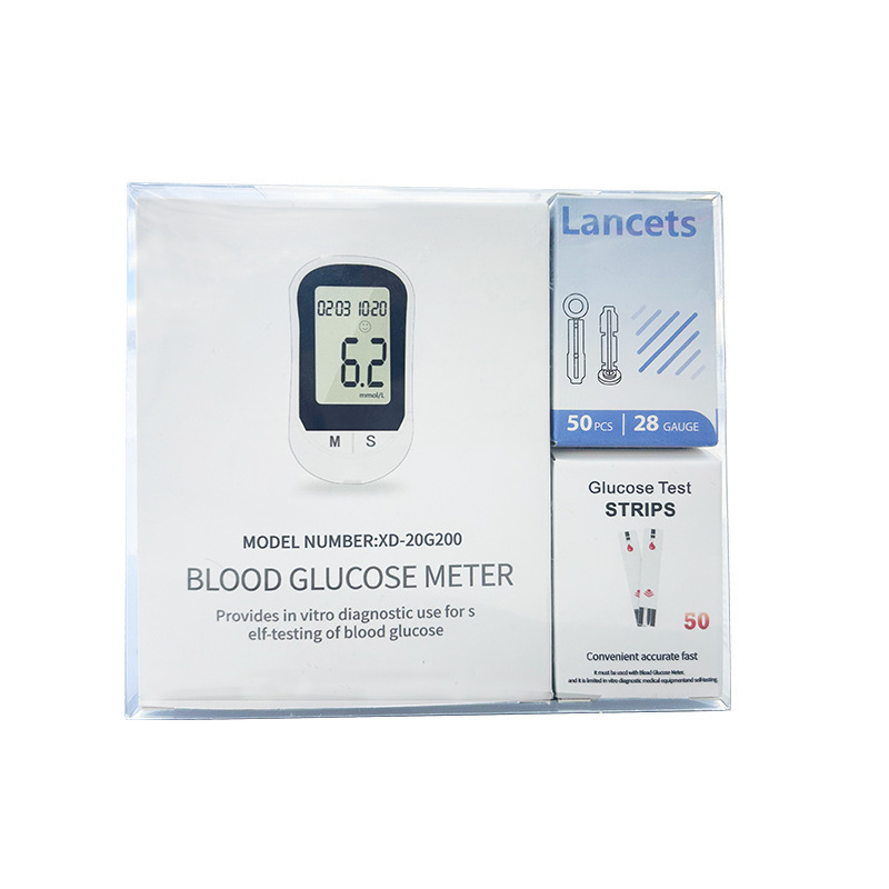 Blood Glucose Meter Home Blood Sugar Test Monitor High Blood Sugar Medical Blood Glucose Meter Tester Set Automatic