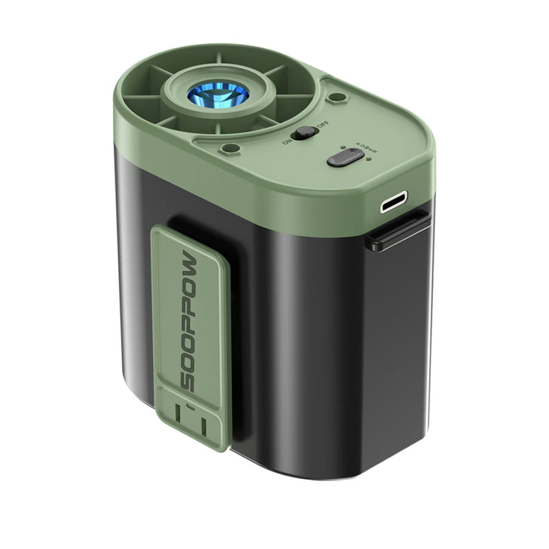 Summer Wear on Waist Cooling and Heat Relief High Speed Small Electric Fan Travel Clip Waist Outdoor Flashlight Portable