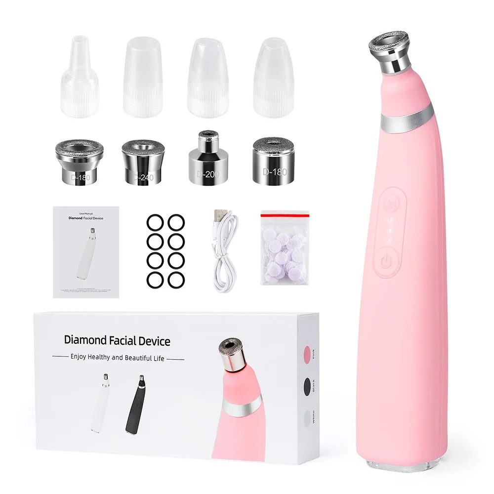 Exclusive Diamond Microdermabrasion Head Microcrystal Skin Renewal Blackhead Removal Dead Skin Removal Handheld Microdermabrasion Machine Blackhead Suction
