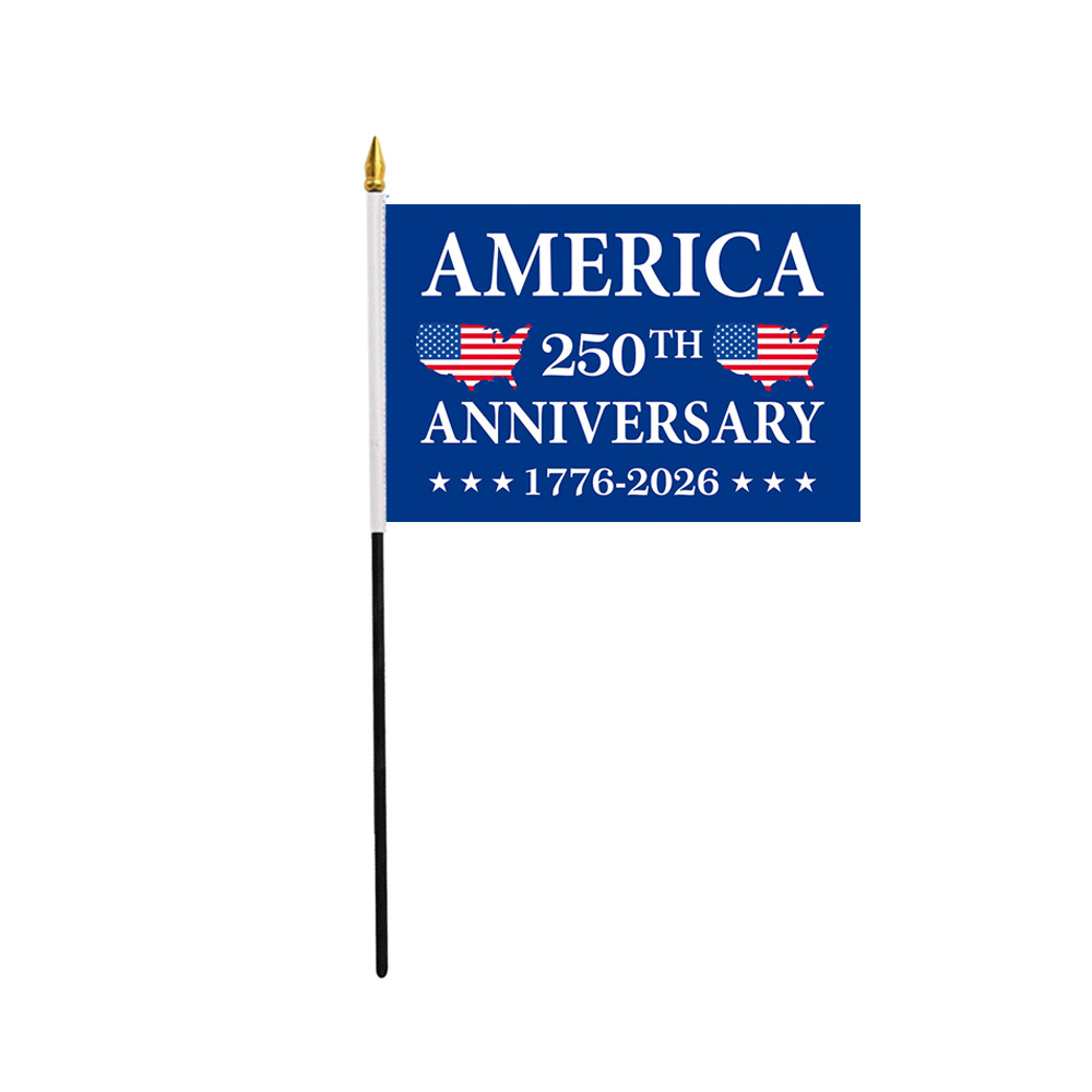 American 250th Anniversary Hand Waving Flag Independence Day Party Flag Making