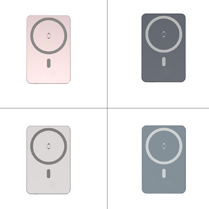 Magnetic Wireless Charger Magsafe Power Bank Ultra-Thin Watch 5000mah Fast Charge Mobile Power Charger