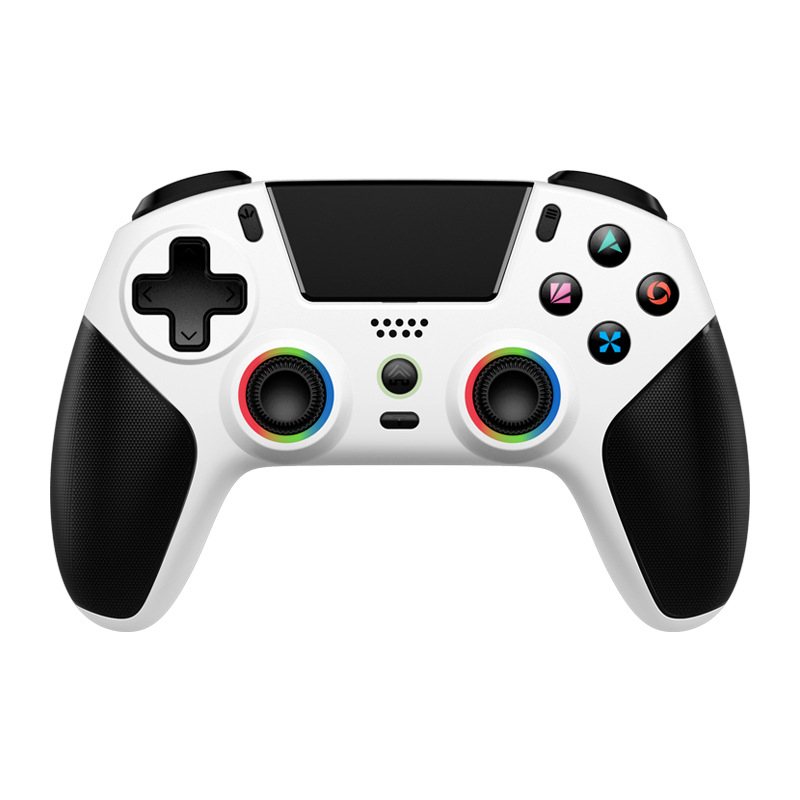 New PS5 wireless bluetooth game handle RGB light continuous fire motion sensing vibration Switch mobile phone PC handle