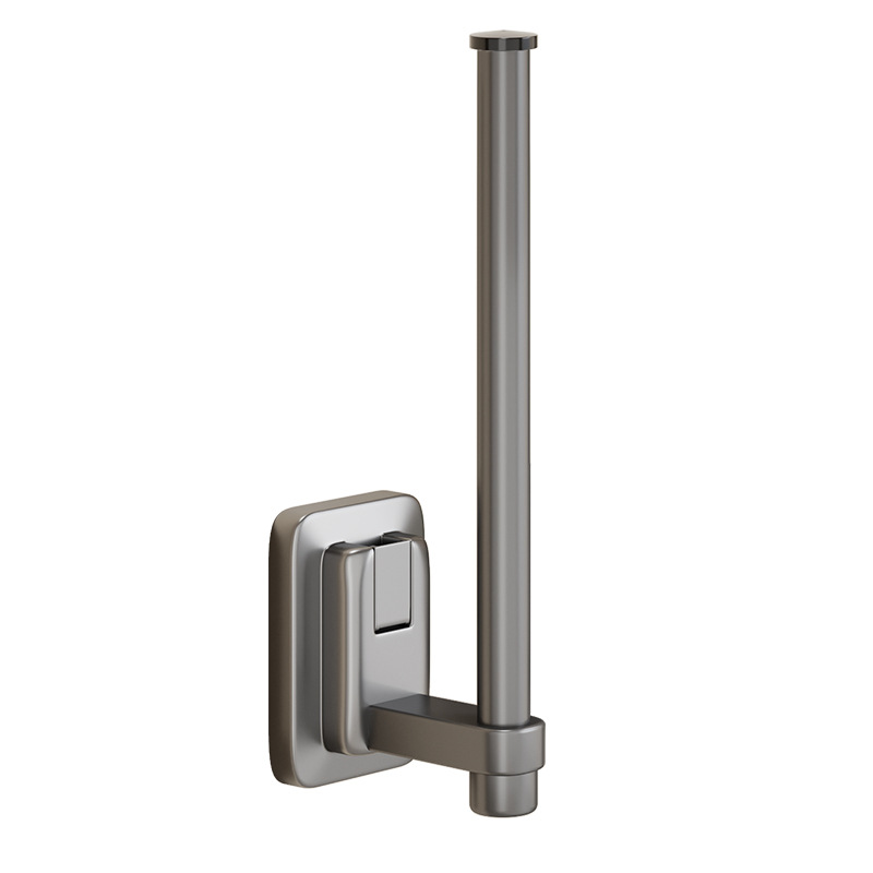 Suction Cup Kitchen Paper Towel Rack No-drilling Cabinet Cling Film Storage Hanger Cloth Rack Paper Towel Hanging Rod Roll Rack