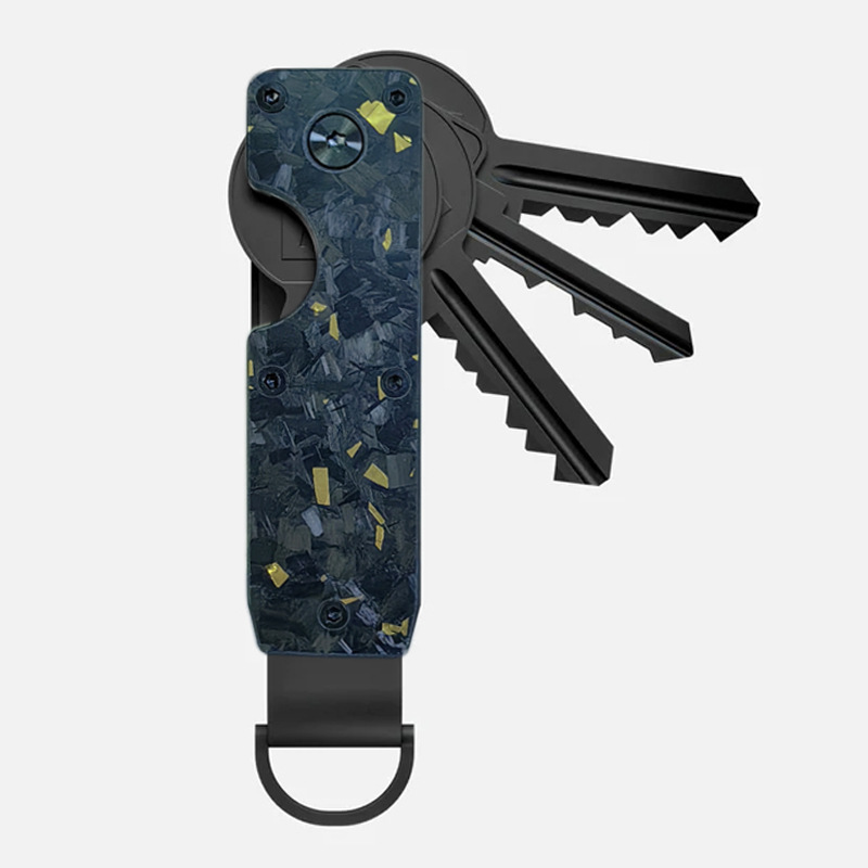 New Keychain Metal Multi-Functional Key Organizer AirTag Reserved Slot Key Clip