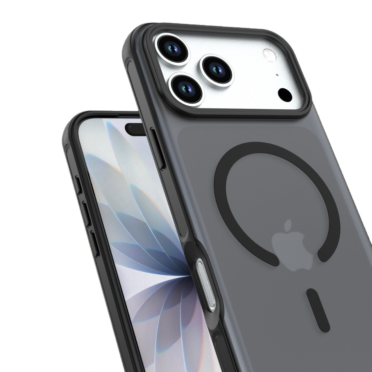 Applicable iPhone 17 Pro Max fulcrum case Apple 16 matte frosted 360 rotating bracket magnetic phone case