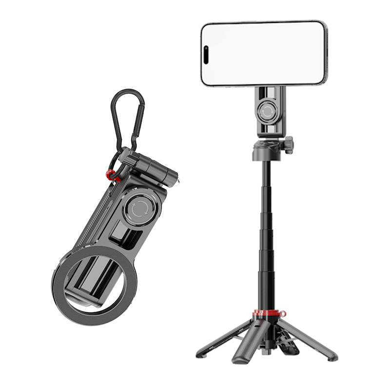 F08 Magnetic Selfie Stick Bluetooth Auxiliary Handle Mini Zoom Remote Shutter Phone Live Streaming Holder NCC