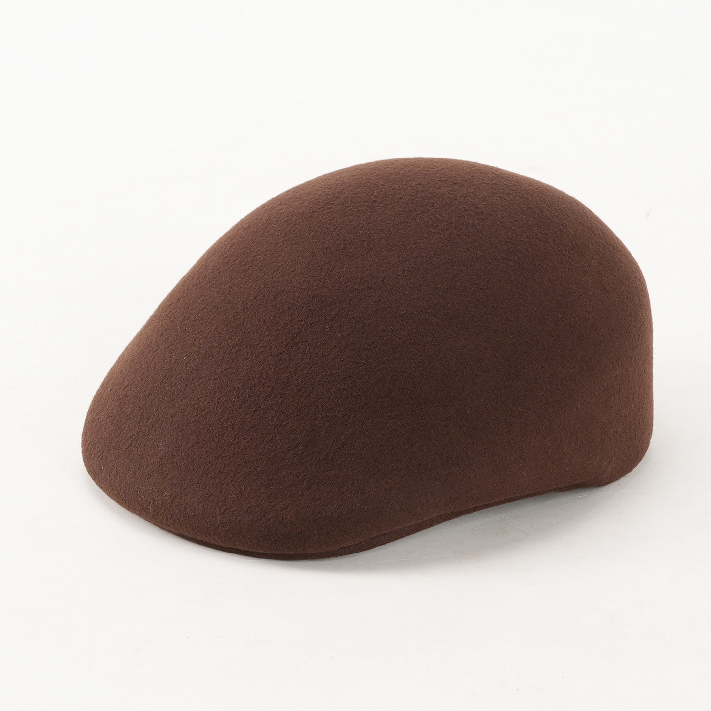 Forward Cap Pure Wool Felt Autumn/Winter Men and Women Simple Beret Breathable Warm Visor Hat