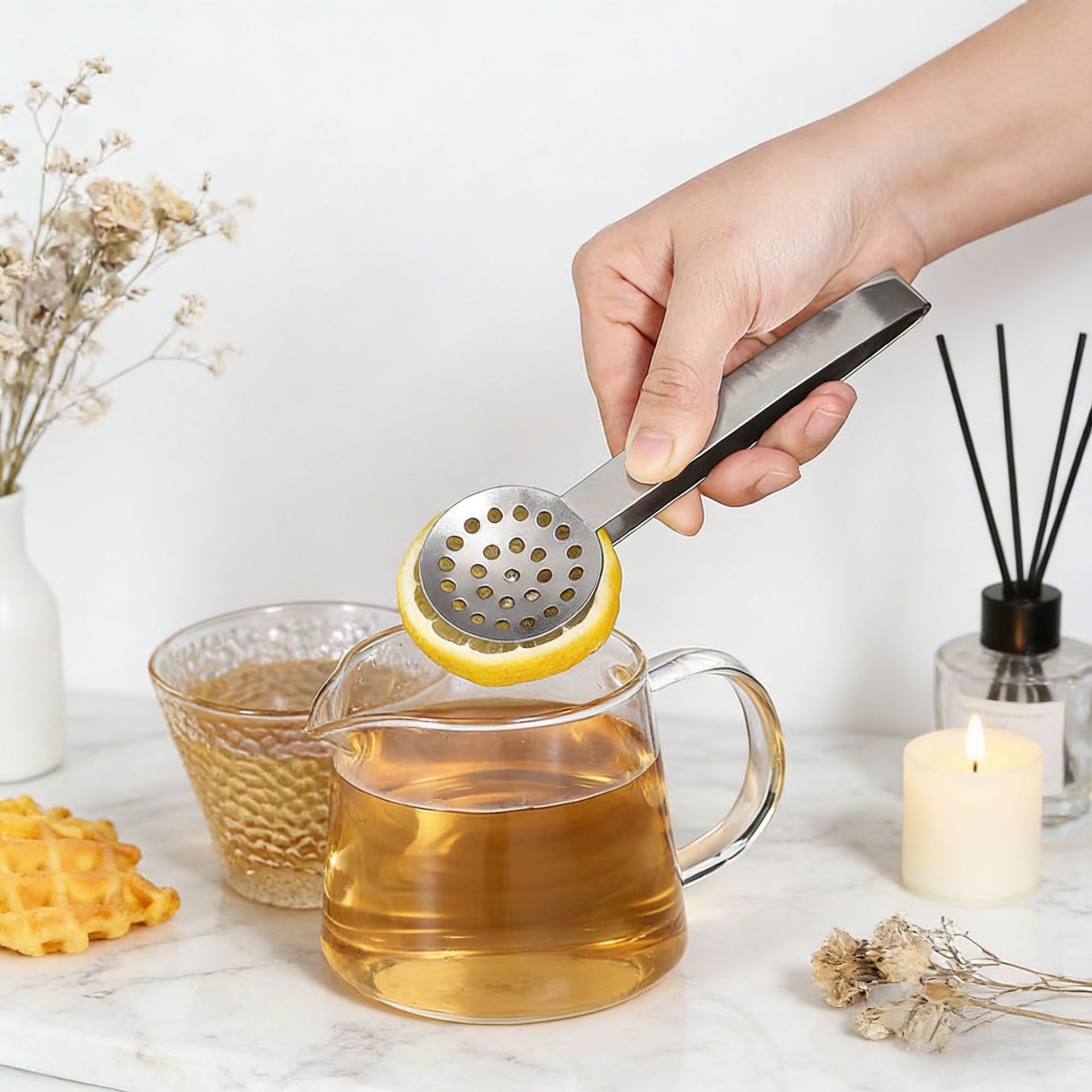 Stainless steel tea clip stainless steel lemon slice clip tea leaf clip multifunctional tea clip