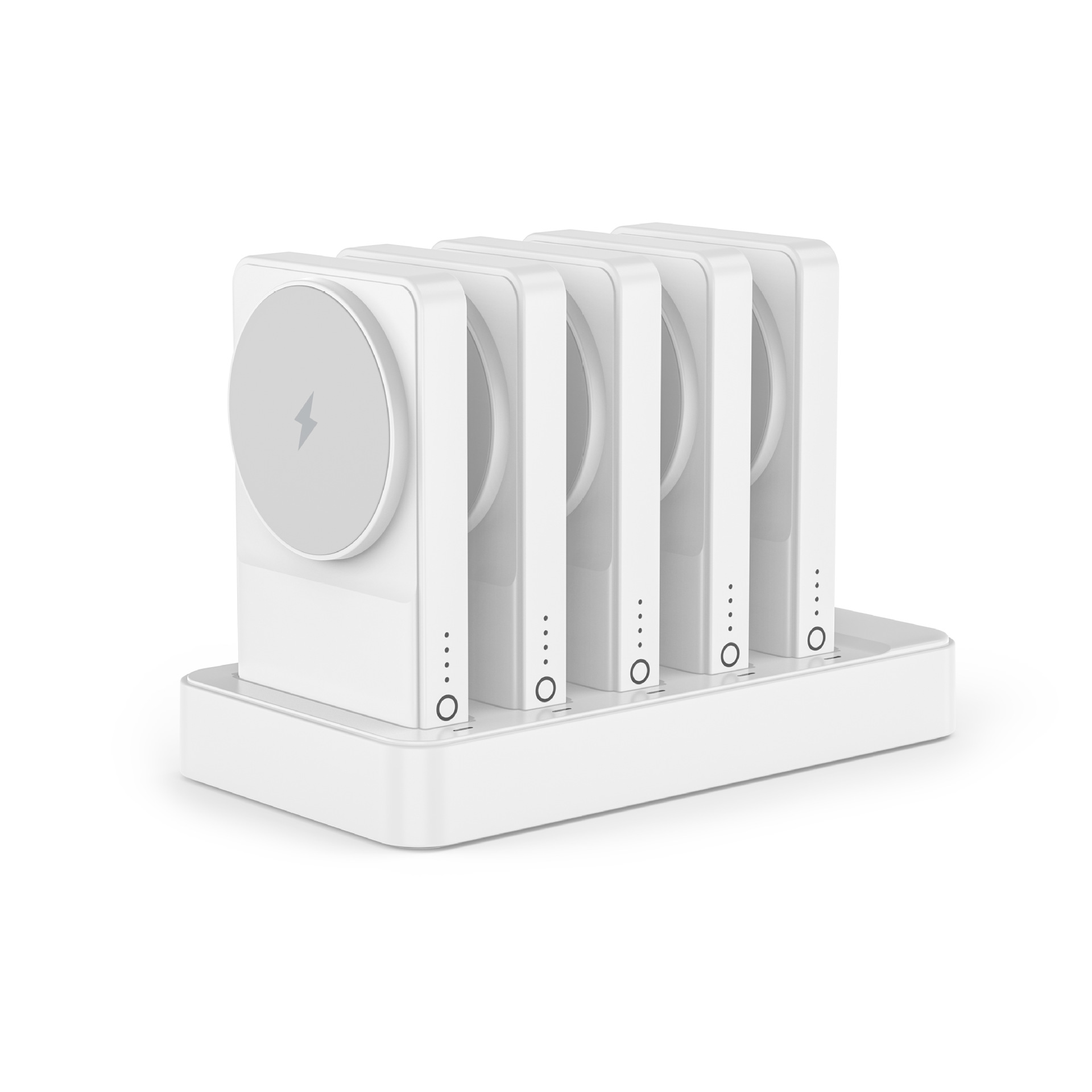 Scan-free shared mobile phone magnetic power bank PD20W output USB-A-C one-to-ten fast charging magnetic sharing