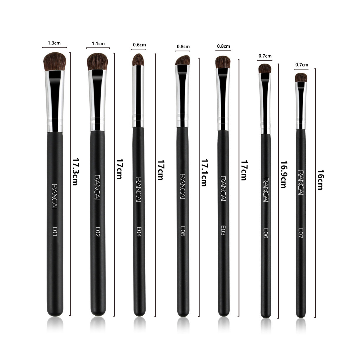 Single Pure Horse Hair Eyeshadow Brush Detail Blending Brush Eye Makeup Brush Portable Large Soft Animal Hair Eyeshadow Brush