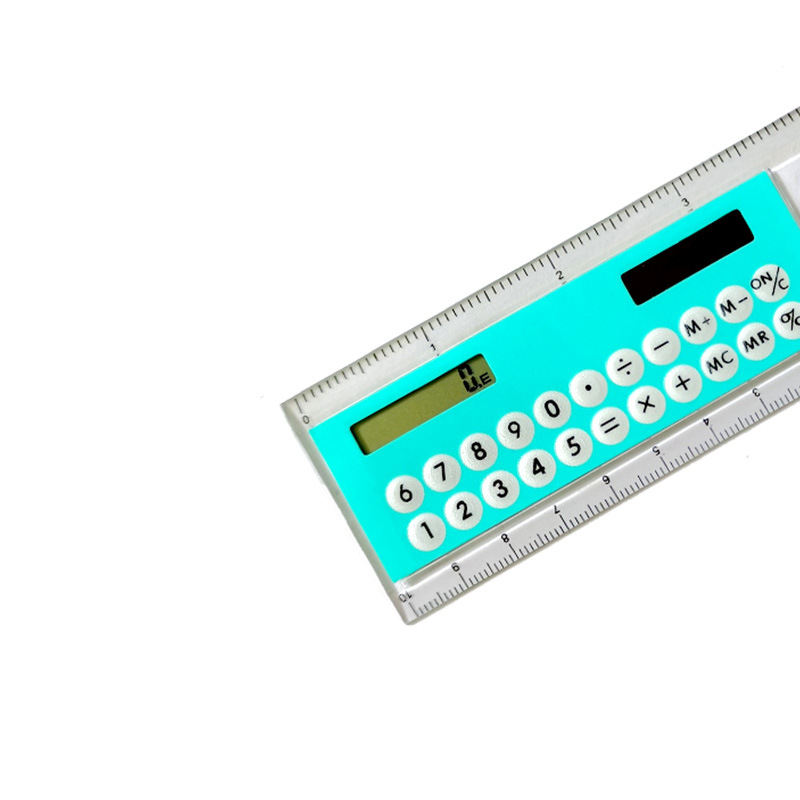 Magnifying Glass Scale Calculator Mini 8-Digit Solar Student Stationery Ultra-Thin Portable Gift Computer