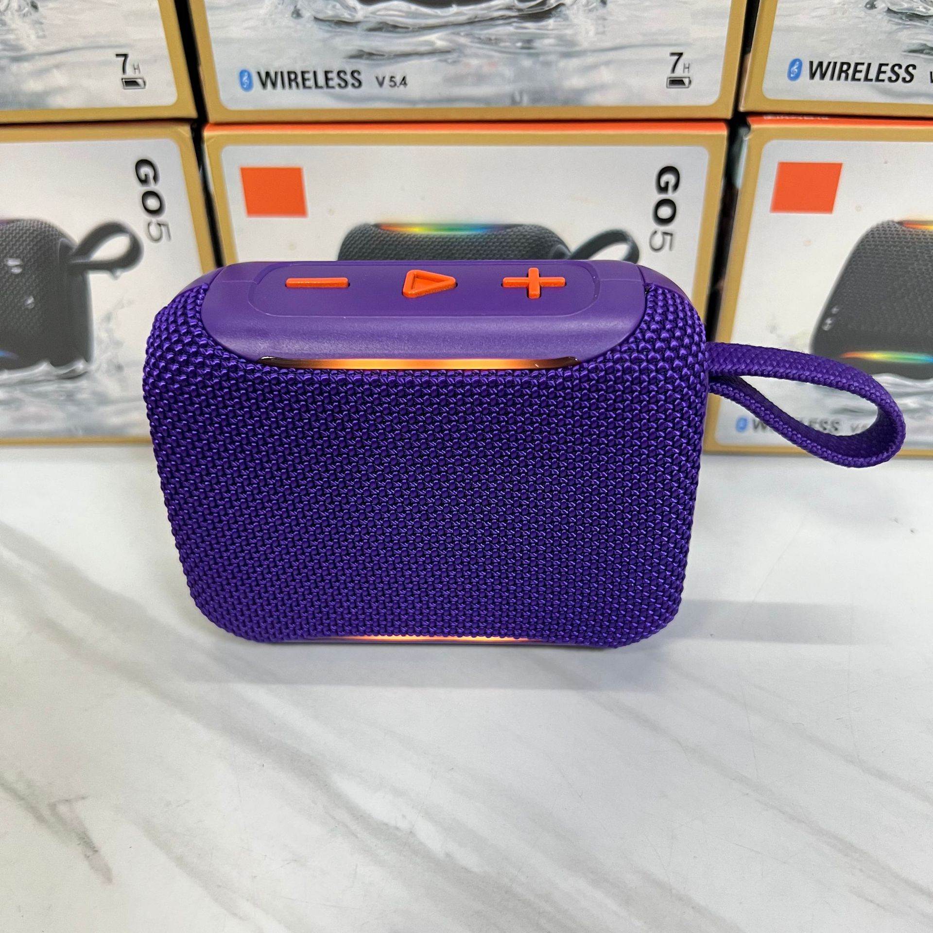 GO5 Wireless Bluetooth Speaker Gold Brick Waterproof Mini Portable Outdoor Running Volume Speaker