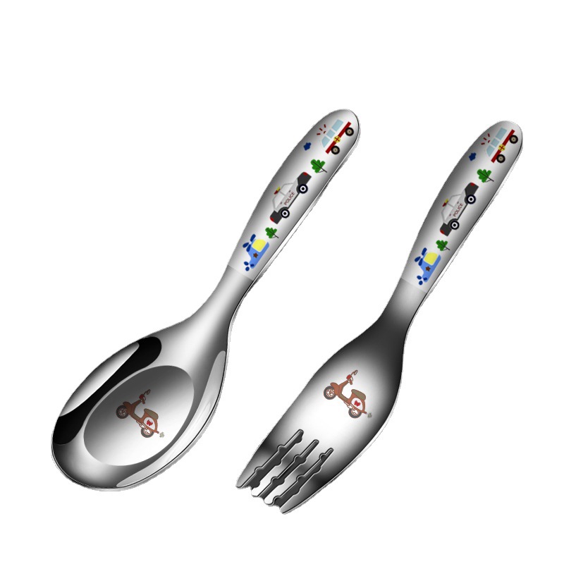 316 stainless steel spoon children's spoon love toddler baby eating soup rice spoon dessert spoon