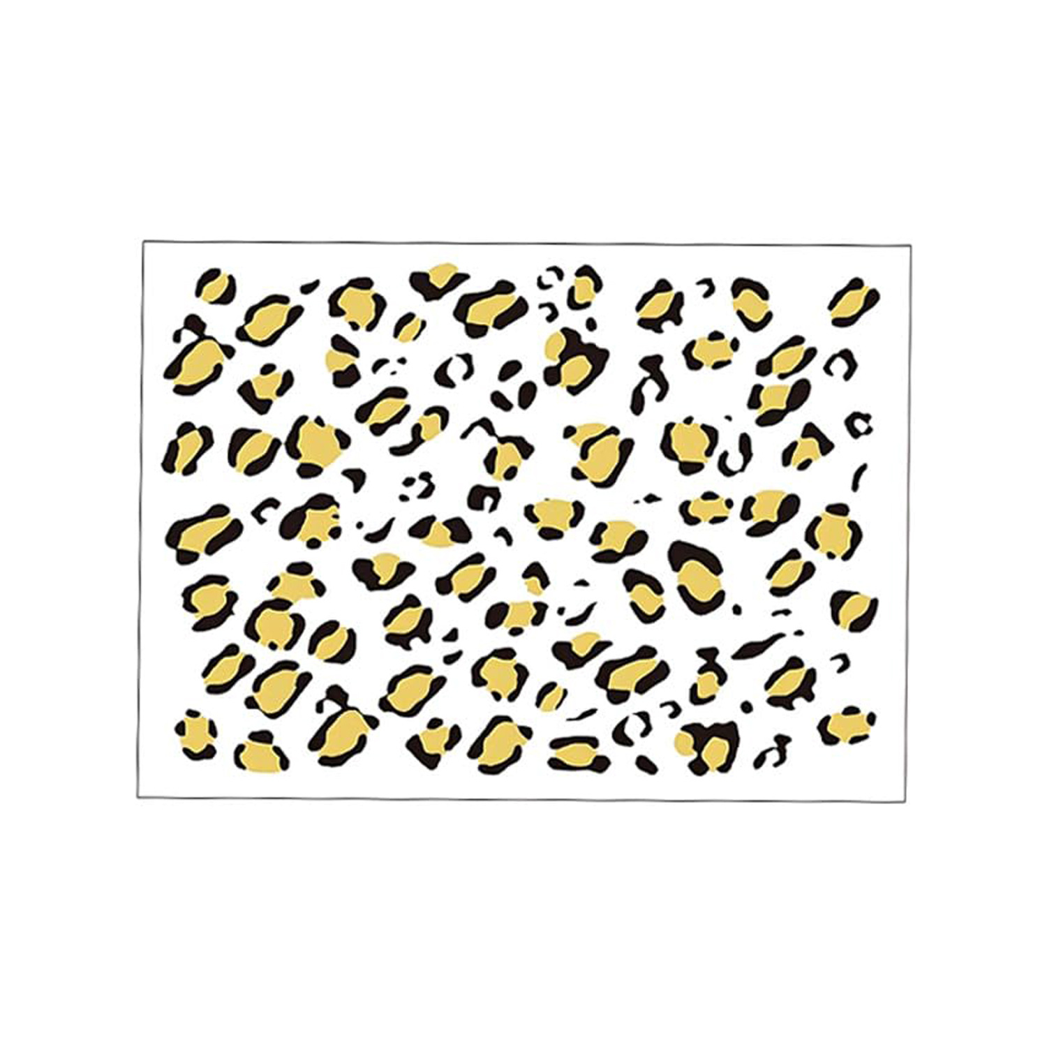 New Fake Leopard Print Gold Foil Tattoo Sticker Print Face Party Face Decoration Metal Sticker