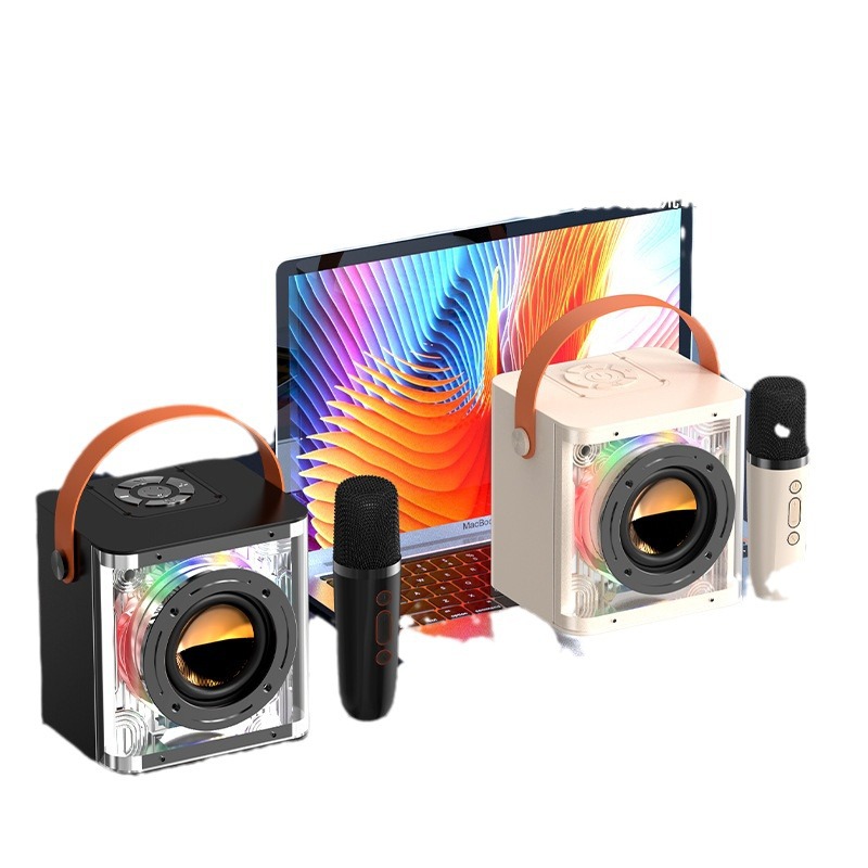 New Bluetooth K Song Speaker Portable Handle Outdoor Audio Singing Home Karaoke Microphone Integrated