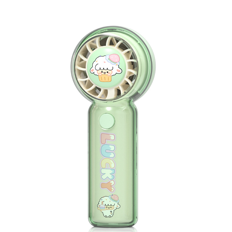 Cartoon Portable Handheld Fan USB Charging Outdoor Lanyard Fan Cute Turbo Fan