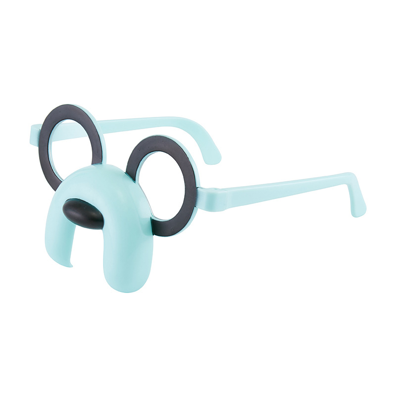 Children's sunglasses, cute decorative glasses for baby boys and girls, cartoon dog photo glasses frame