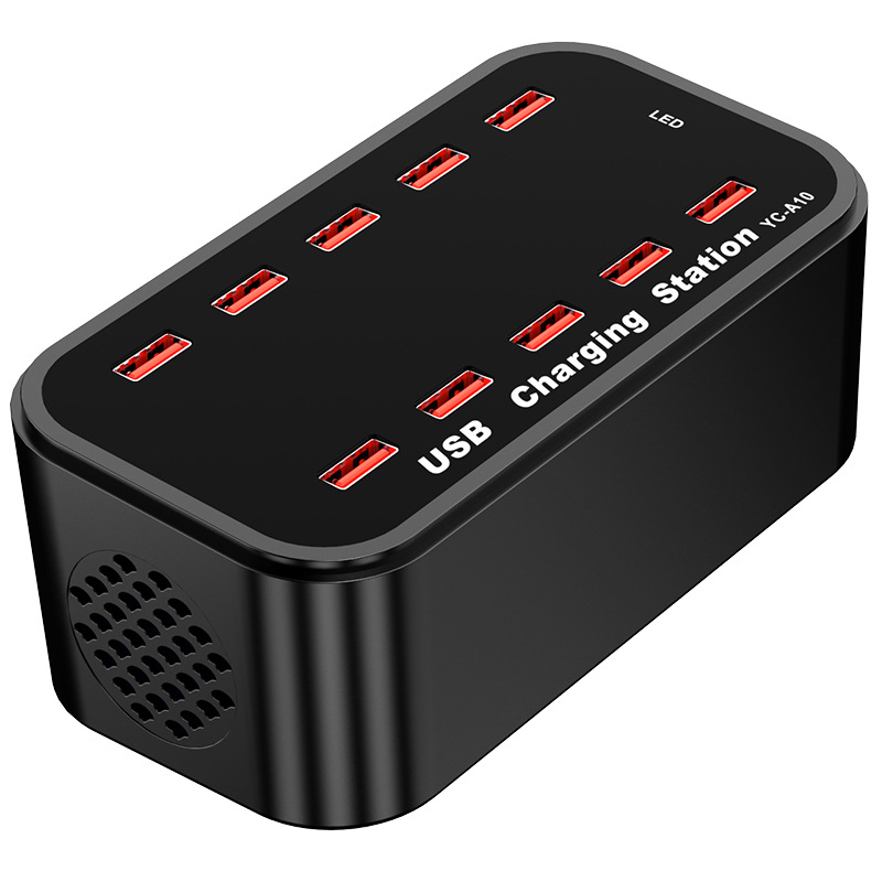 10-port USB Charger 100W Multi-port Smart Socket 5V2A Multi-port Phone Charging Station Fast Charging