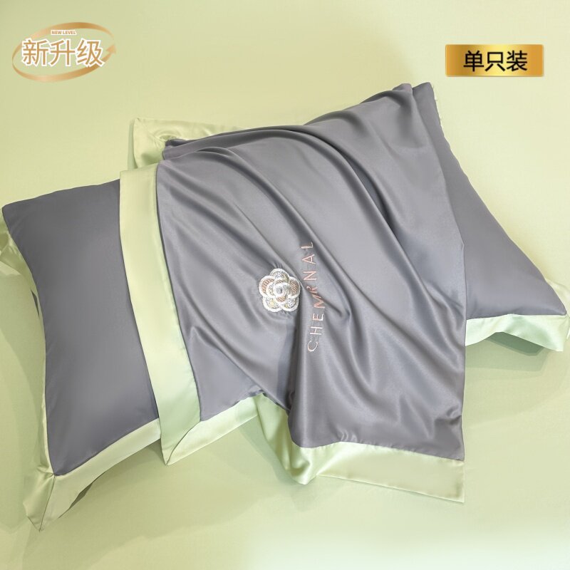 【新升级】【单只装】中灰川绿【冰凉透气 舒睡无压痕】 · 48cmX74cm