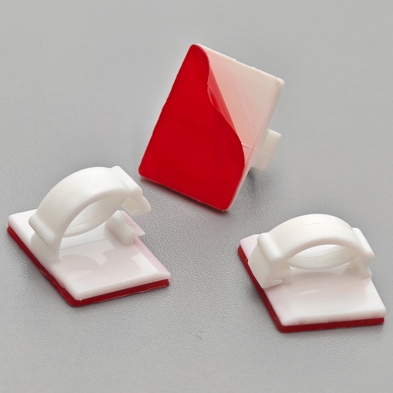 WCC Large and Small Self-Adhesive Press-Type Wire Fixing Seat Plastic Cable Clip Dashcam Wire Fixing