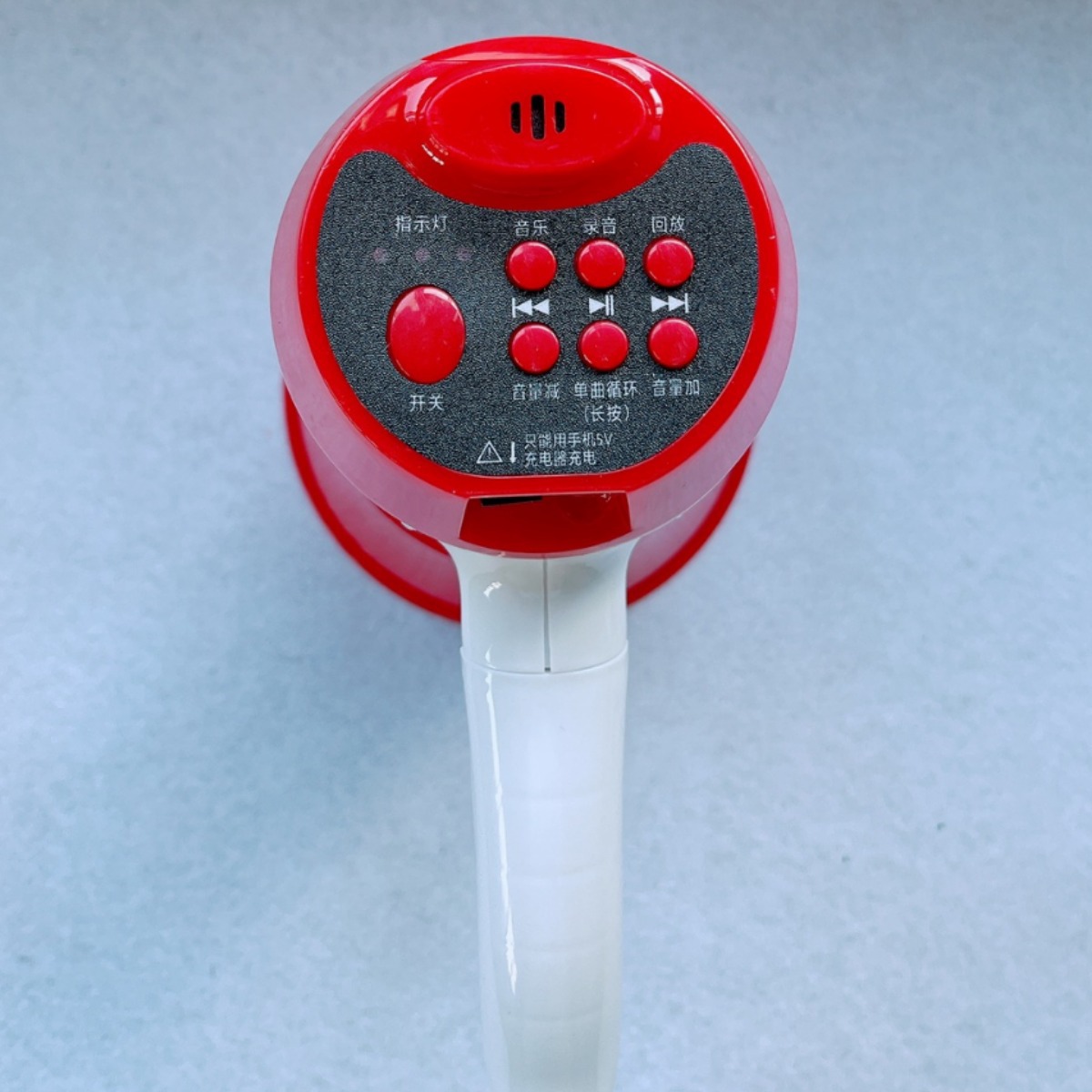 Handheld voice amplifier recording high-power megaphone rechargeable card U disk speaker for promotion street vending
