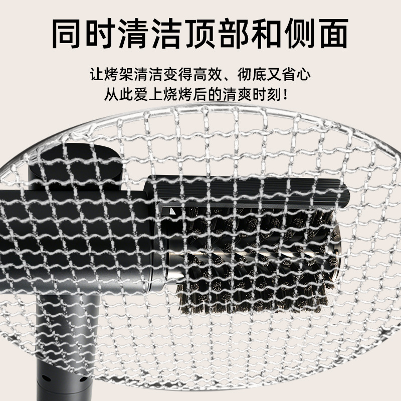 Strictly Selected Electric Grill Cleaning Brush Replacement Head Stainless Steel Roller with Sponge Grill Pan Grill Cleaning Machine
