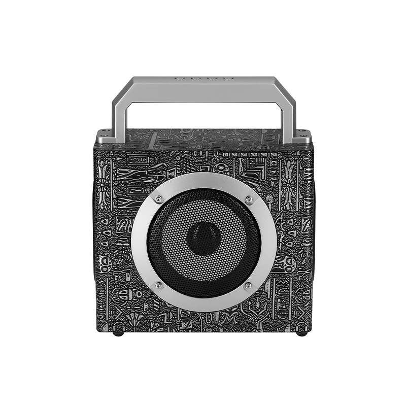 W1 New Product Wooden Wireless Bluetooth Audio Portable Outdoor Large Power Square Dance U Disk Card Slot Audio