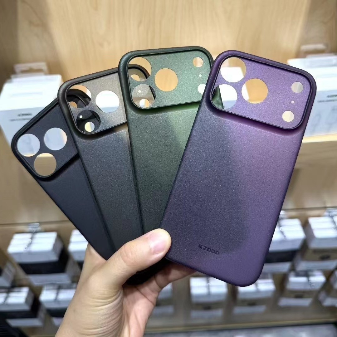 For iPhone 17 Air Lightweight Orange Case Apple 17 Pro Max Translucent Matte Frosted PP Phone Case