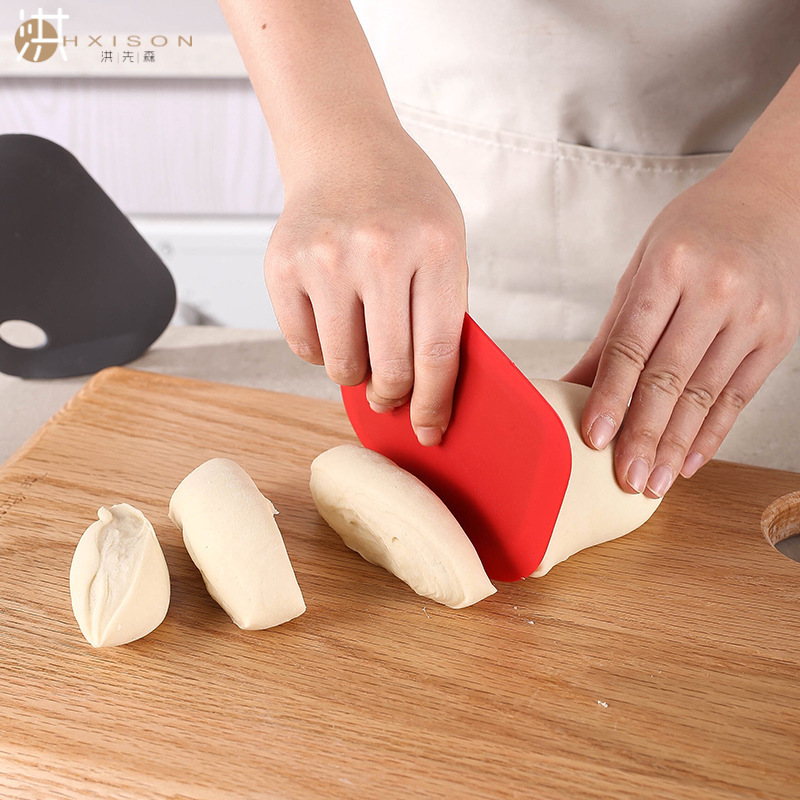 New silicone spatula, standable household spatula, one-piece kneading mat scraper, dough cream scraper