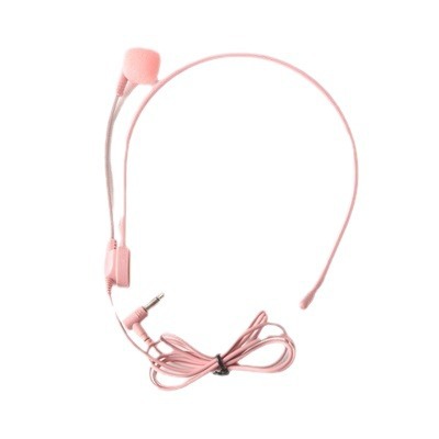 Children's Stage Chorus Performance Fake Headset Microphone Prop Wireless Lip-sync Headworn Microphone for Adults