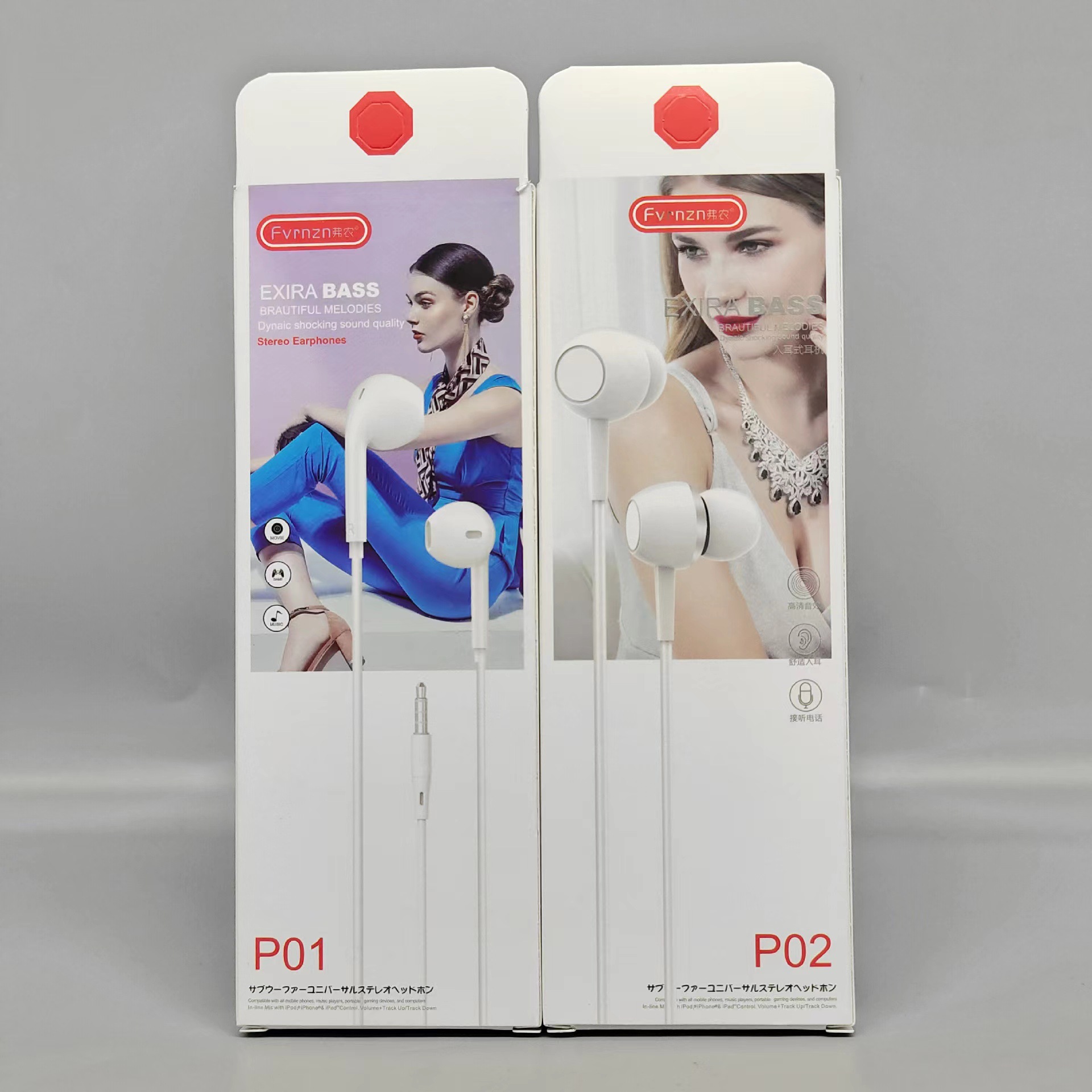 Heavy Bass Earphones Wired 3.5mm for Apple Android Huawei Earphones Packaging Phone Wired Earphones Wholesale
