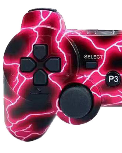 P3 controller wireless Bluetooth dual vibration snowflake buttons universal buttons multi-color PS3 game controller