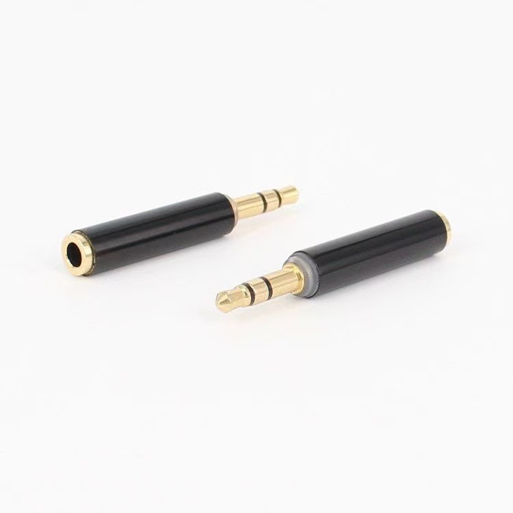 3.5 adapter 3-pole male to 4-pole female adapter microphone adapter phone headphone audio extension cable
