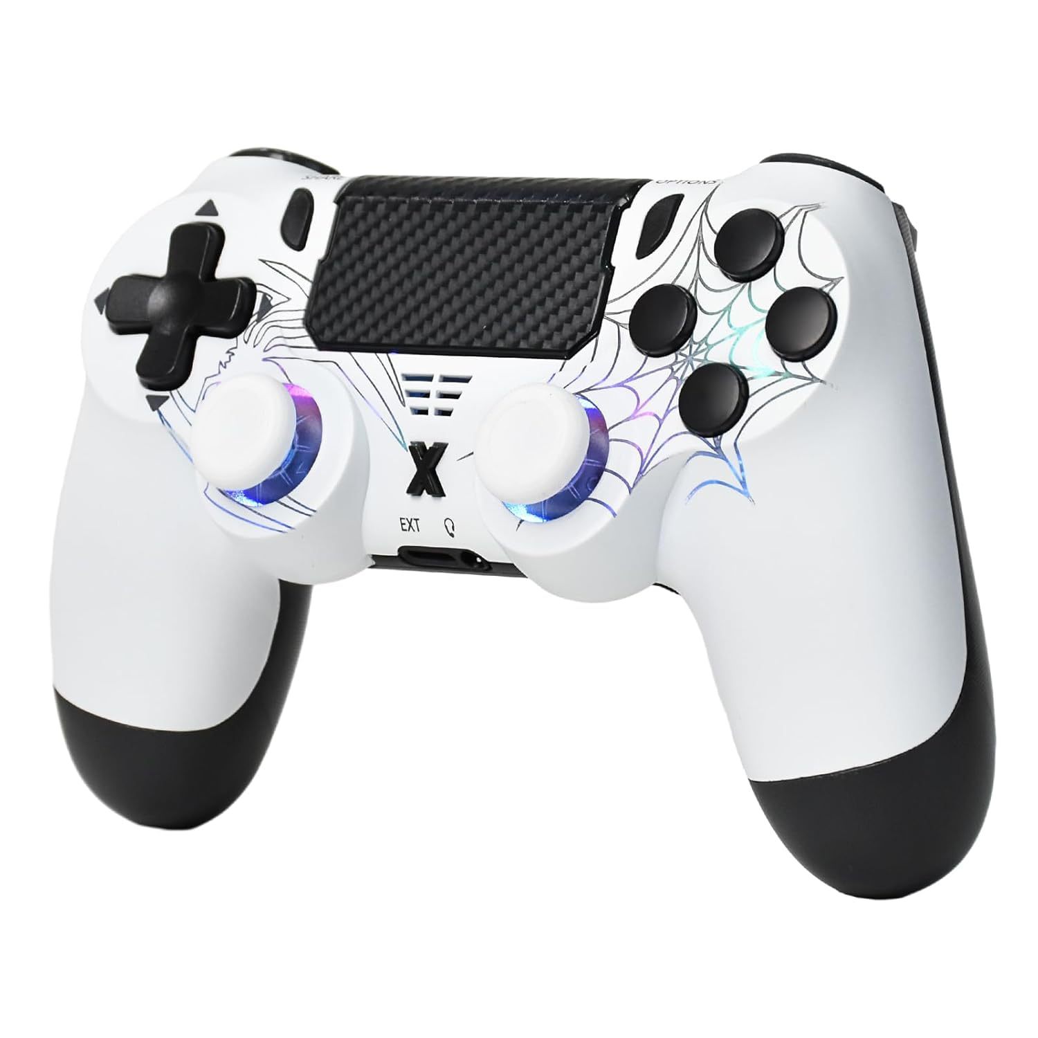 PS4 wireless Bluetooth handle RGB extended dual back button TURBO function P4 game handle 6-axis gyro controller