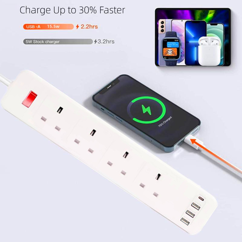 British standard Hong Kong Macau USB extension cord Singapore British standard Type-C charging socket Malaysia safety flame retardant