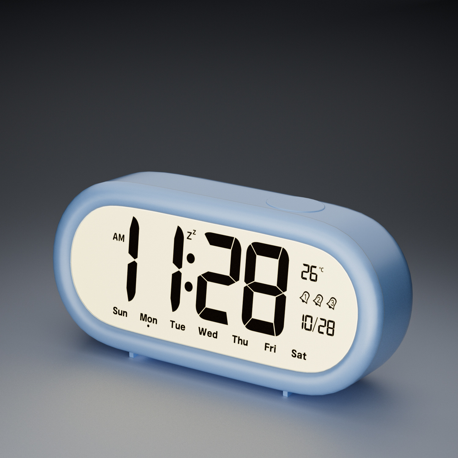 High-Definition LCD Alarm Clock, Loud Volume Smart Alarm Clock, Temperature Calendar Time Management
