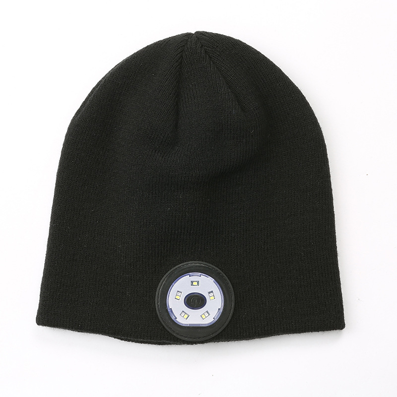 Chuanglineng rechargeable washable Bluetooth hat new LED light-up Bluetooth 5.4 music knitted hat private mold