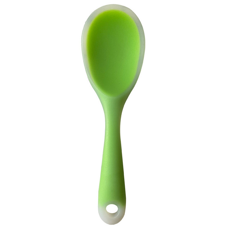 Silicone Spatula and Soup Spoon Non-Stick Silicone Spatula Translucent Silicone Spatula Household High Temperature Resistant Silicone Kitchenware